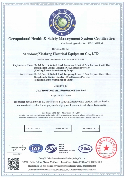Occupational Health&Safety Management System Certification